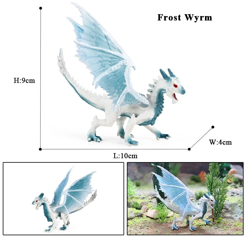 Oenux New Flying Magic Dragon Phoenix Monsters Chinese Dinosaurs Animals Toy Action Figures Model PVC Collection Kids X-mas Gift