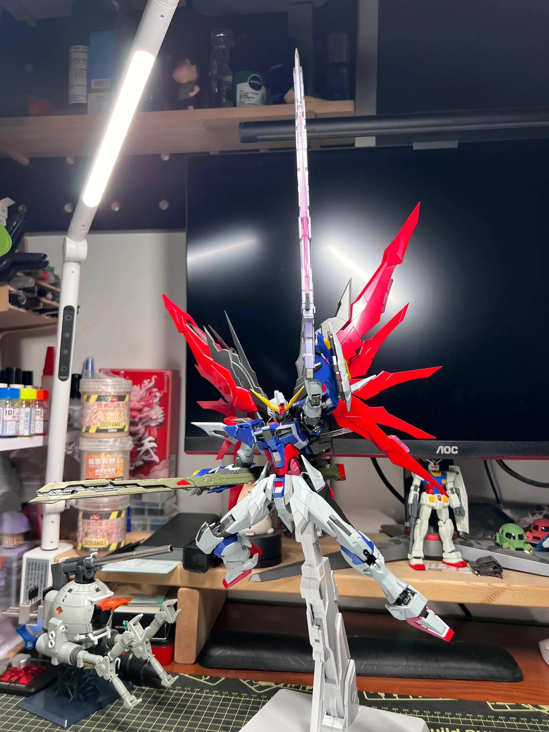 MG 1/100 ZGMF-X42S Destiny Send Light Wing Model DABAN 8828 Kit Assemble Toy Action Figures Mecha Toys Assembly Model Toys Gifts