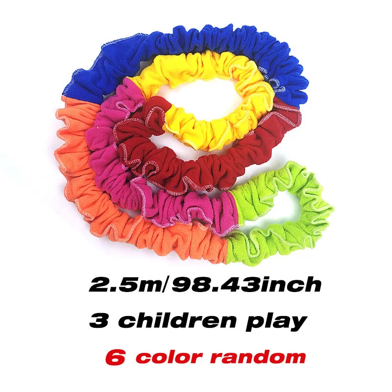 Outdoor Games Team Building Develop Sport Entertainment Toys Children Elasticity Rope Circle Running Push for Kids Sensory Rope