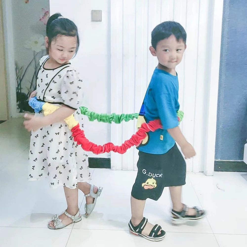 Outdoor Games Team Building Develop Sport Entertainment Toys Children Elasticity Rope Circle Running Push for Kids Sensory Rope