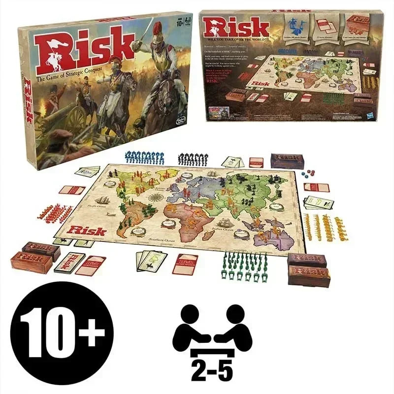 Board Games Risk  Game of Strategic Conquest 2 To 5 Players  Family Board Games  Ages 1