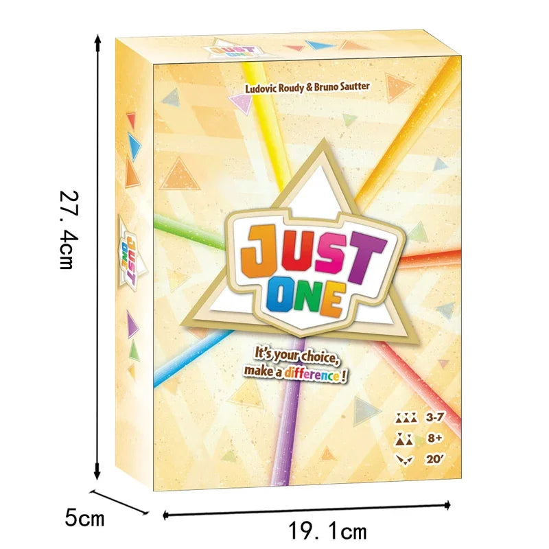 Have a Blast with Just One Party Game - Engaging Board Game for Kids and Adults | 3-7 Players Family and friends gathering games