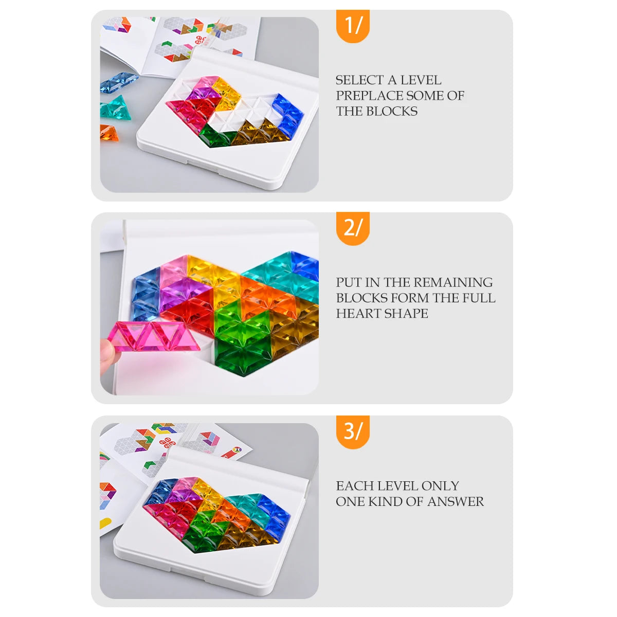 Puzzle Toys. Logical Thinking Training Fun Tabletop Games Multiple Shapes Colors, Advanced Level Gifts for Boys and Girls