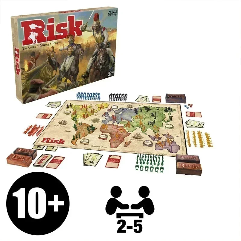 Board Games Risk  Game of Strategic Conquest 2 To 5 Players  Family Board Games  Ages 1